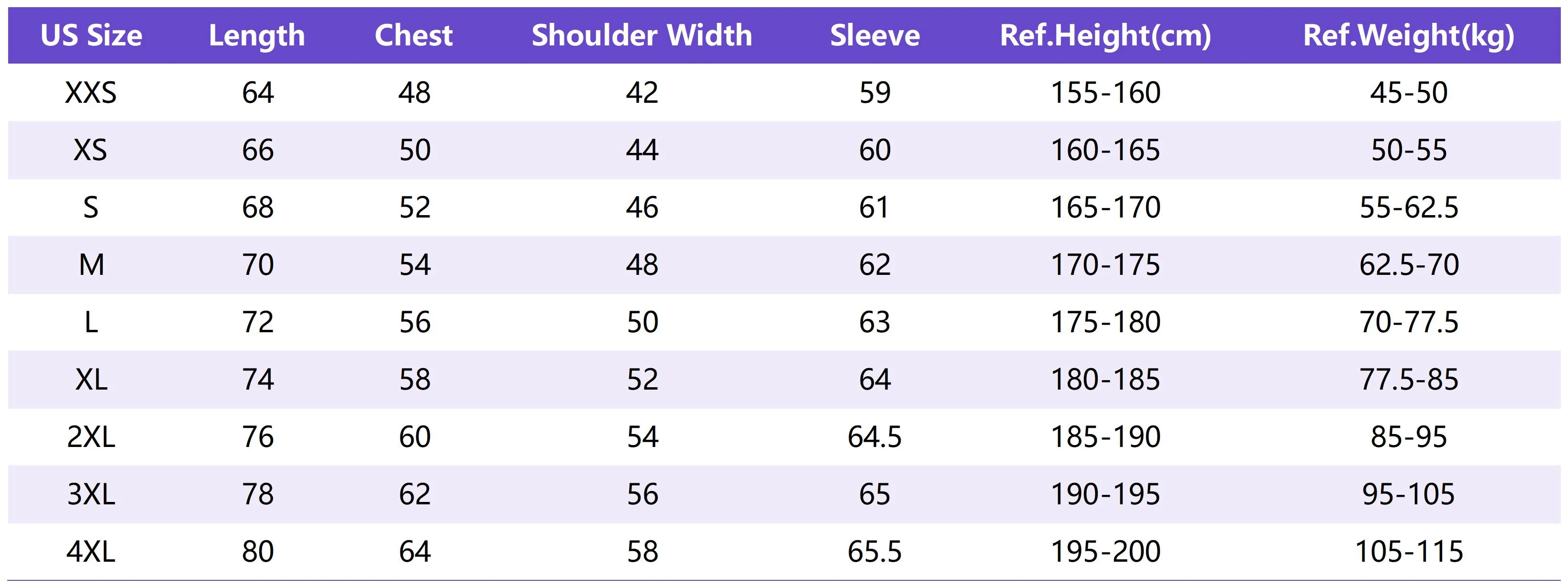 Lu Hd004 Sizing Chart